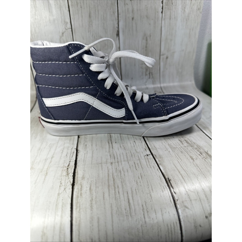 Vans‎ SK8 Hi High Top Skate Shoes  Blue Gray Suede Sneakers Womens 3.5 men's 5 - Picture 13 of 15